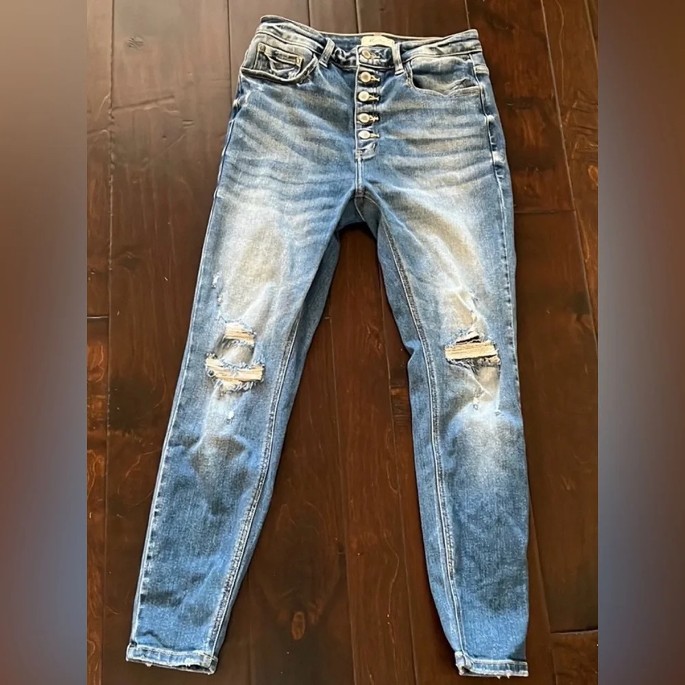 KanCan Signature Kurvy Ultra High Rise Ankle Skinny Jeans - Picture 1 of 5